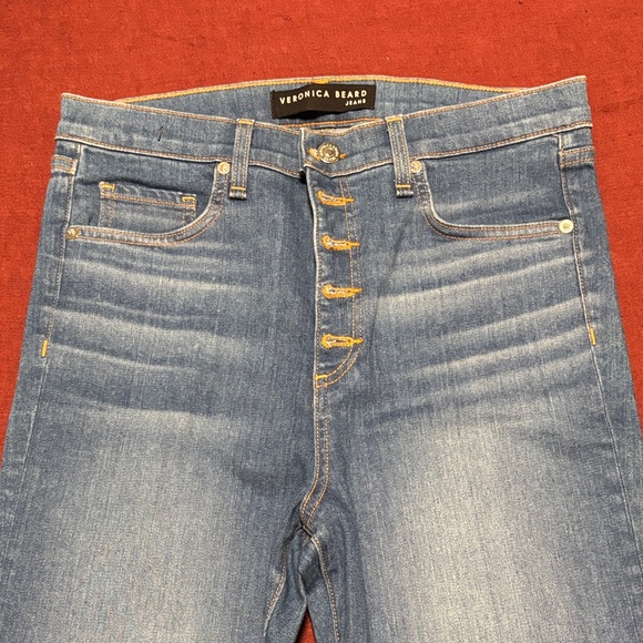 Veronica Beard High Rise Blue Jeans - Picture 2 of 9